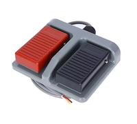 Interrupteur au pied à double pédale en plastique MDFS-65, commande momentanée 10A 250VAC avec fil, 1 pièce(2m wire)