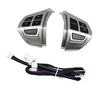 Interrupteur au Volant Commutateur de Commande Audio au Volant de Voiture pour Mitsubishi Lancer Outlander ASX 2007-2011 Chrome