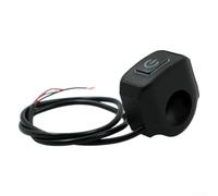 Interrupteur autobloquant pour moto multifonction - Bouton d'allumage pour klaxon - Compatible avec la plupart des véhicules électriques et vélos - Couleur rouge (KG-068 vert)