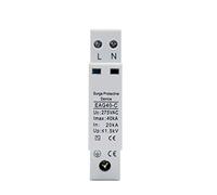 Interrupteur automatique 1P + N AC SPD 4P 20KA ~ 40KA 275V Maison Protection contre les surtensions Protection Dispositif de protection contre les surtensions basse tension 1pcs