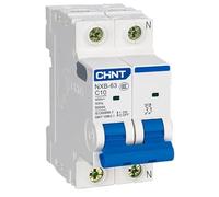 Interrupteur automatique Chint NXB-63-2-10C 2P 10A 6KA