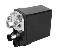 Interrupteur automatique de pression d'air noir vertical triphase 4 voies 380 V 8 kg filetage G1/4 po