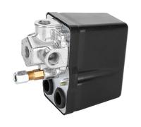 Interrupteur automatique de pression d'air noir vertical triphase 4 voies 380 V 8 kg filetage G1/4 po