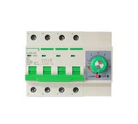 Interrupteur automatique Disjoncteur 3 phases 4 fils 380V 32A, 63A protection contre les surcharges avec fonction de minuterie 0-60min 0-6h din Type 380V minuterie interrupteur (Size : 32A)