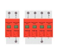 Interrupteur automatique Disjoncteur AC SPD.DIN Rail 2. 0ka 40ka 30ka 60ka 2p 4p 385V House Lightning Parafoudre Protéger Protection Dispositif de parafoudre basse tension (Color : 10-20ka, Size : 2
