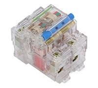 Interrupteur automatique Disjoncteur transparent, observation facile Disjoncteur Air Disjoncteur Conception modulaire 400 V Arrêt puissant Efficace Haute sensibilité 2P (Size : 125A)