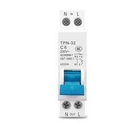 Interrupteur automatique Interrupteur à bascule TPN 1P + N Mini disjoncteur MCB 6A 10A 16A 20A 25A 32A Din Rail montage Miniature interrupteur d'air domestique (Size : 16a)
