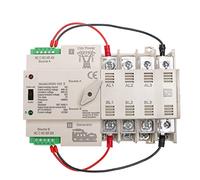 Interrupteur automatique Rail 4P ATS interrupteur électrique interrupteur de transfert manuel 110V 220V bobine Max 100A PC Type interrupteur ville puissance au générateur 1 pièces (Size : 4P 63A 110V