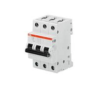 Interrupteur automatique S203-D40, 3P, courbe type D, 40A, capacité de coupe maximale de 6 kA à 400 VAC (référence : ABB 2CDS253001R04)