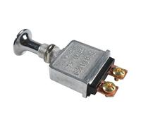 Interrupteur automobile - Togle PUSH PULT, contrôleur de 75 ampères chromé | Interrupteur DC 6-28V pour le véhicule, le tracteur, le bateau, l'utilisation des modifications et les systèmes éle