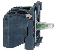 Interrupteur auxiliaire, Élément LED avec adaptateur de fixation, avec culot d'ampoule Schneider Electric ZB5AW0B11 1 NO