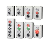 Interrupteur avec bouton flèche - Bouton de démarrage automatique - Réservoir d'eau - Interrupteur d'arrêt d'urgence industriel électrique (5 trous)