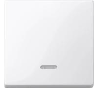Interrupteur avec témoin lumineux Merten 436019 System M, 1-M, M-Smart, M-Plan, M-Creativ blanc polaire brillant