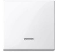Merten Interrupteur avec témoin lumineux 436019 System M – M-Smart/M-Plan – blanc polaire brillant