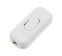 Interrupteur Bipolaire 250V 6A Interrupteur à Cordon en Ligne ON/OFF Blanc | Interrupteurs à Bascule Inline 2 ou 3 Ligne Interrupteur Intermédiaire pour Petits Appareils Lampes de Bureau et de Chevet