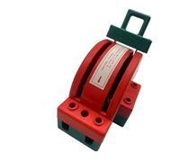 Interrupteur bipolaire 2P 100A, biphasé, avec voyant lumineux et couvercle transparent(Orange)