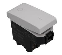 Interrupteur bipolaire 2P 16 A 220 V, compatible avec Bticino Living, compatible avec Vimar Plana (1 pièce, blanc)