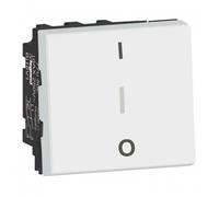 Interrupteur bipolaire Mosaic - 2 modules - 20 AX - blanc LEGRAND