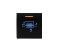 Interrupteur Bouton Bouton Poussoir Interrupteur à bouton-poussoir pour chauffage de roue, lumière bleue ambre, adapté pour Toyota, pour Camry, pour Corolla, pour RAV4, pour Prado(WINCH)