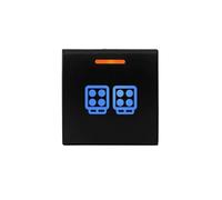 Interrupteur Bouton Bouton Poussoir Interrupteur à bouton-poussoir pour chauffage de roue, lumière bleue ambre, adapté pour Toyota, pour Camry, pour Corolla, pour RAV4, pour Prado(LED WORK LIGHT)