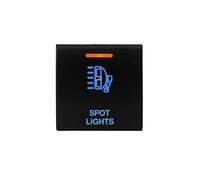 Interrupteur Bouton Bouton Poussoir Interrupteur à bouton-poussoir pour chauffage de roue, lumière bleue ambre, adapté pour Toyota, pour Camry, pour Corolla, pour RAV4, pour Prado(SPOT LIGHTS)