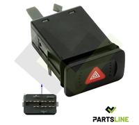 Interrupteur Bouton de Warning Feux de Détresse compatible avec GOLF IV de 1997 à 2006 - 1J0953235C 1J0953235E