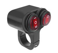 Interrupteur Bouton Guidon Moto Bouton De Commutation De Lumière 12V, Phare De Moto, Interrupteur Marche/arrêt,(2)