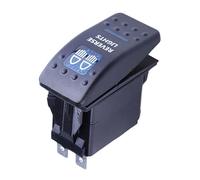 Interrupteur Bouton Interrupteur à bascule à poussoir 12 V 20 A ARB 5 broches, lumière LED bleue, pour bus, bateaux, camping-cars, remorques, etc.(Zombie Light)