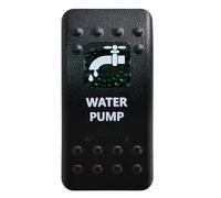 Interrupteur Bouton Interrupteur à bascule pour barre lumineuse LED SPST 5 broches/DPDT 7 broches pour voiture, bateau, IP68, pièces , remplacement pour camping-car Momentané Bouton(Water Pump)