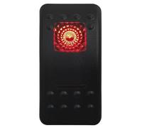 Interrupteur Bouton Interrupteur à bascule rouge SPST 5 broches ON/OFF et DPDT 7 broches ON/OFF ON, compatible avec voiture, bateau, IP66, NARVA, Carling, style ARB.(Blank-(ON) OFF (ON))