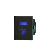 Interrupteur Bouton Interrupteur à bouton-poussoir de remplacement Convient pour VW, LED bleue/ON OFF, feux de recul, balise Bouton Poussoir(Front light bar-L)