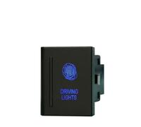 Interrupteur Bouton Interrupteur à bouton-poussoir de remplacement Convient pour VW, LED bleue/ON OFF, feux de recul, balise Bouton Poussoir(Driving lights-L)