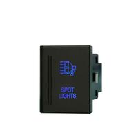 Interrupteur Bouton Interrupteur à bouton-poussoir de remplacement Convient pour VW, LED bleue/ON OFF, feux de recul, balise(Spot lights-L)