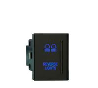 Interrupteur Bouton Interrupteur à bouton-poussoir de remplacement Convient pour VW, LED bleue/ON OFF, feux de recul, balise Bouton Poussoir(Reverse lights-R)