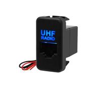 Interrupteur Bouton Interrupteur d'alimentation pour barre lumineuse compresseur auxiliaire marche/arrêt, Convient pour Toyota Tacoma, FJ Cruiser, Highlander Momentané Bouton(UHF)