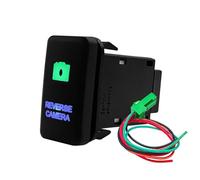 Interrupteur Bouton Interrupteur d'alimentation pour barre lumineuse compresseur auxiliaire marche/arrêt, Convient pour Toyota Tacoma, FJ Cruiser, Highlander Momentané Bouton(Reverse Camera)