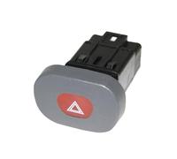 Interrupteur Bouton Poussoir Gris de Warning Feux de Détresse compatible avec CLIO II Phase 1 et THALIA I - 252904482R 7700421820