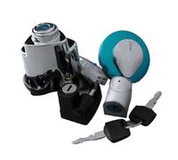 Interrupteur Clé D'allumage Moto Pour Shadow VLX VT 600 750 1997-2008 Pour Steed 400 Pour VLX VT400 Interrupteur D'allumage Bouchon D'essence Ensemble Verrouillage Clé