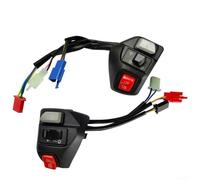 Interrupteur combiné avec fonction de sortie de flamme et de passage pour moto AEROX155, plastique ABS léger conçu pour montage sur guidon