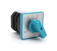 Interrupteur combiné de transfert puissance multipolaire à came rotative HZ5D-20/4 L03 20 A 4 kW 2 positions pôles