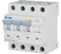 Interrupteur combiné FI/LS 16A 30mA 3N pôles Eaton mRB6-16/3N/C/003-A