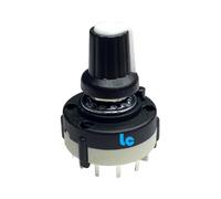 Interrupteur commutateur rotatif - 4 circuits 3 positions - Sélecteur