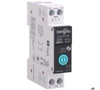 Interrupteur Connecté 25A DIY Commutateur ZigBee Intelligent Compatible avec Alexa Google Assistant TUYA/Smart Life APP Contrôle