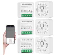 Interrupteur Connecté, Interrupteur Wifi Smartlife, 2.4Ghz Interrupteuri Intelligent, Compatible avec assistants vocaux, Smart Life, Tuya, 16A, 3500W Mini Smart Switch avec Minuterie (6)