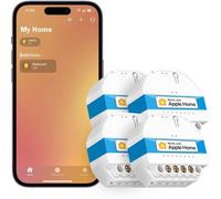 Interrupteur connecté - MEROSS - MSS810 - Pack 4 - Nécessite fil neutre - Compatible HomeKit/Alexa/Google