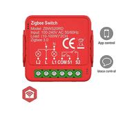 Interrupteur connecté Nedis zbws20rd 2x100W Rouge