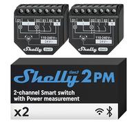 Shelly 2PM Gen3 Commutateur intelligent 2P Noir