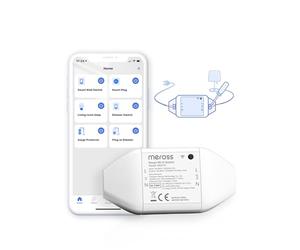 Interrupteur Connecté WiFi, Meross 10A DIY Interrupteur Intelligent Compatible avec Alexa, Google Home et SmartThings, Commutateur Programmable avec Commande Vocale et Contrôle à Distance