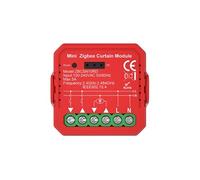 Interrupteur Connecté Zigbee 3.0 1000W Rouge pour Volet et Store