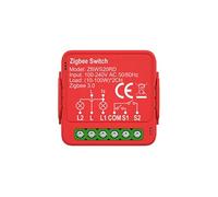 Interrupteur connecté Nedis zbws20rd 2x100W Rouge